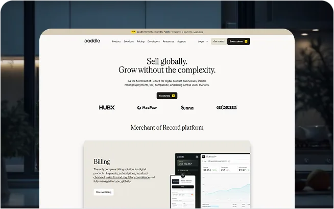 Paddle — Merchant of Record Platform